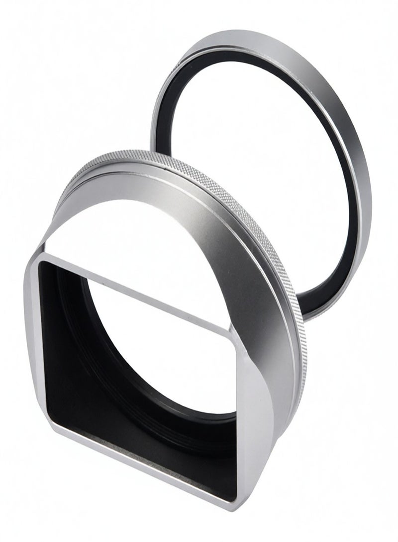 PRO TANLE Square Metal Lens Hood Replacement for Fujifilm Fuji X100VI Camera accessories Magnetic Installation - Image 1